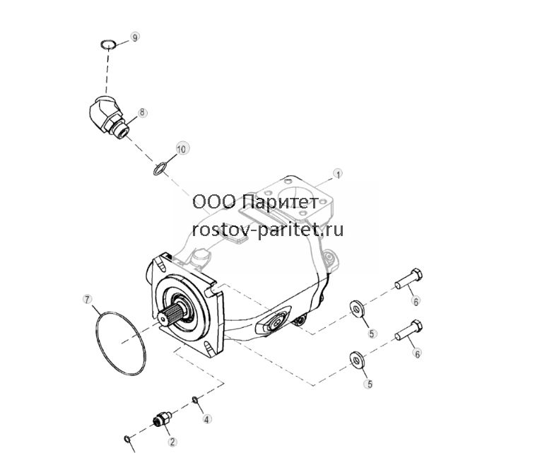 Гидравлический насос, высокий расход (312436 - 318720) - ST880287 216.jpg